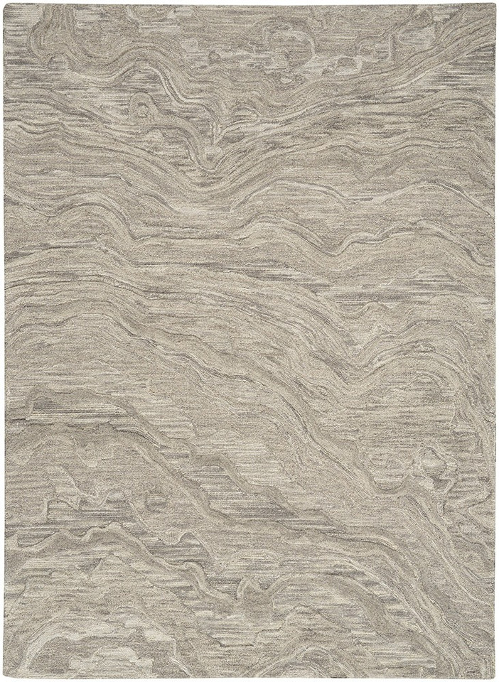 grey abstract rug portrait