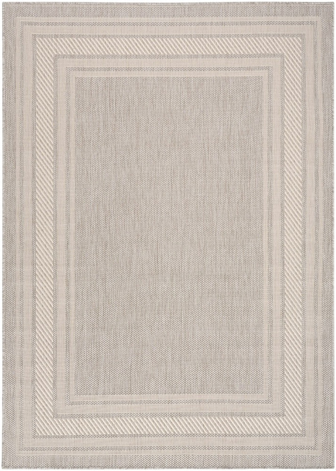grey geometric indoor outdoor rug portrait