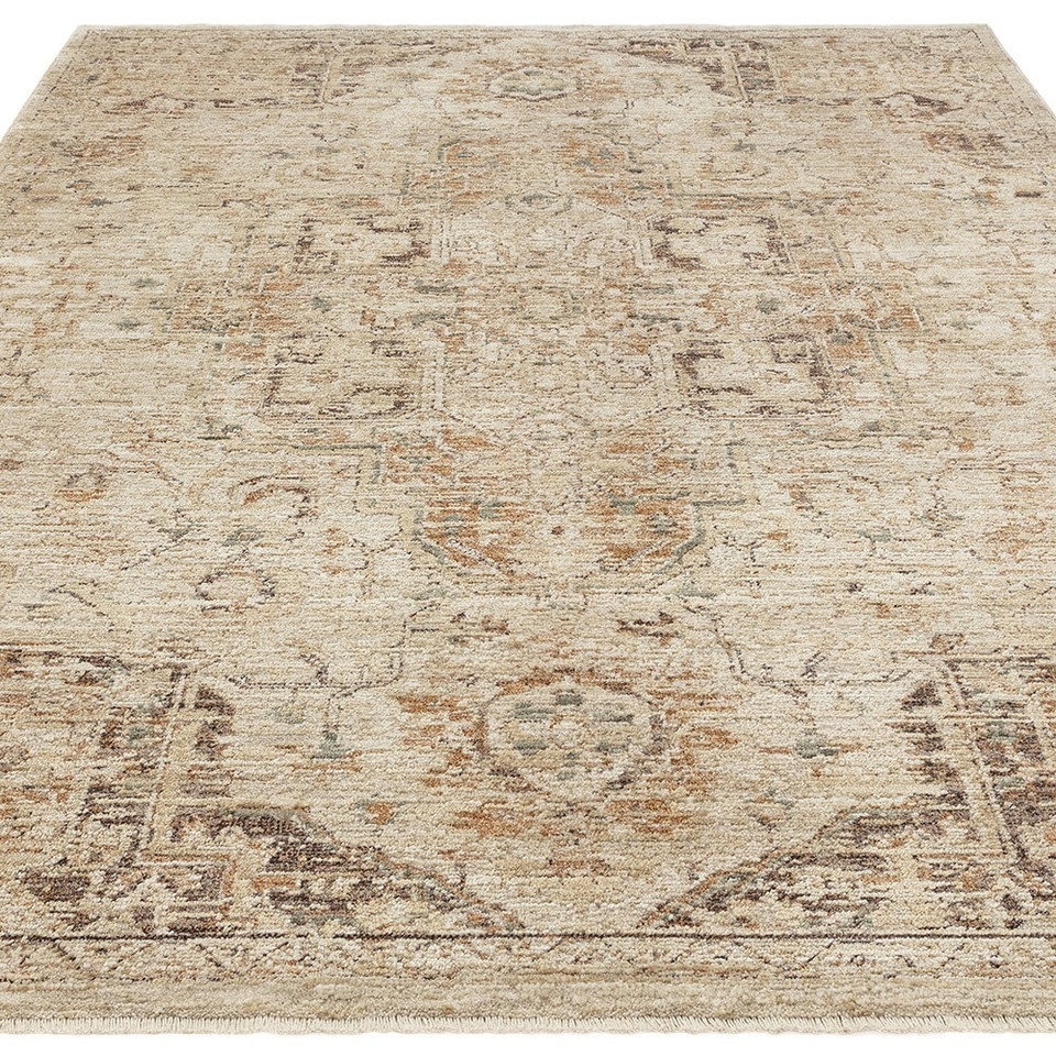 copper traditional rug portrait