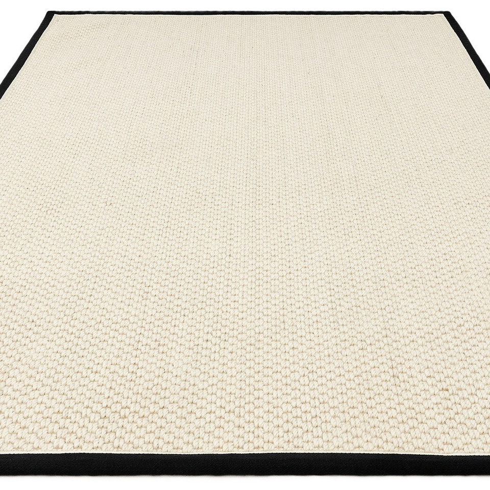 cream wool jute rug 