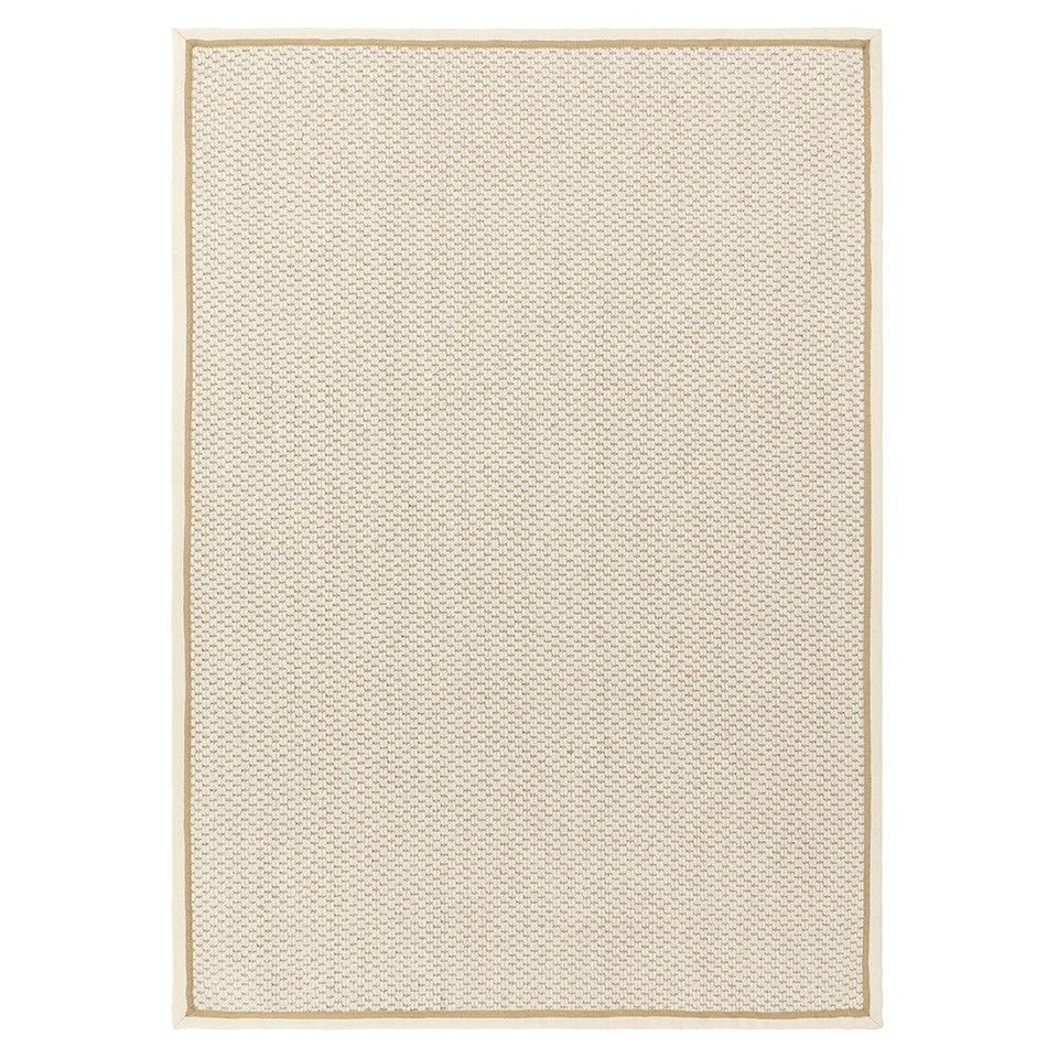 cream wool jute rug portrait