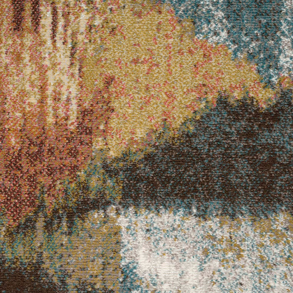 multicolour abstract rug closeup detail
