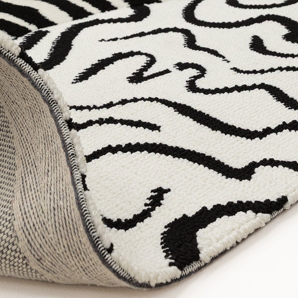 Wilder Zebra Mono Contemporary Rug