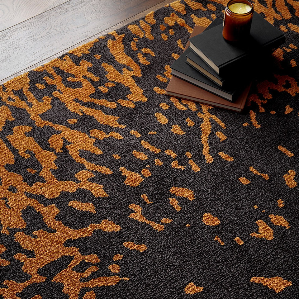Wilder Splash Charcoal Contemporary Rug