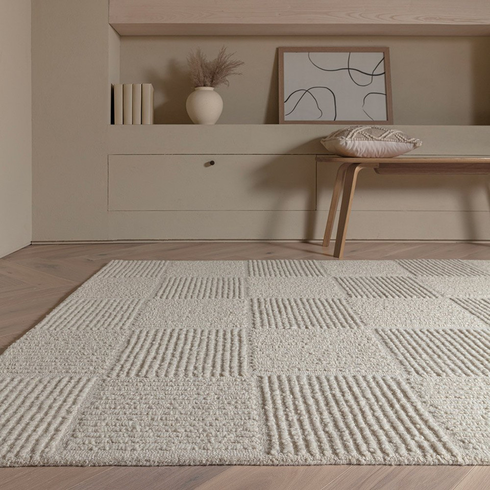 Zennith Grid Wool Rug