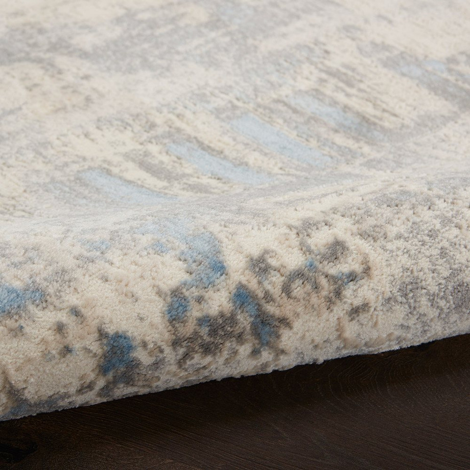 Solace SLA07 Ivory Grey Blue Rug