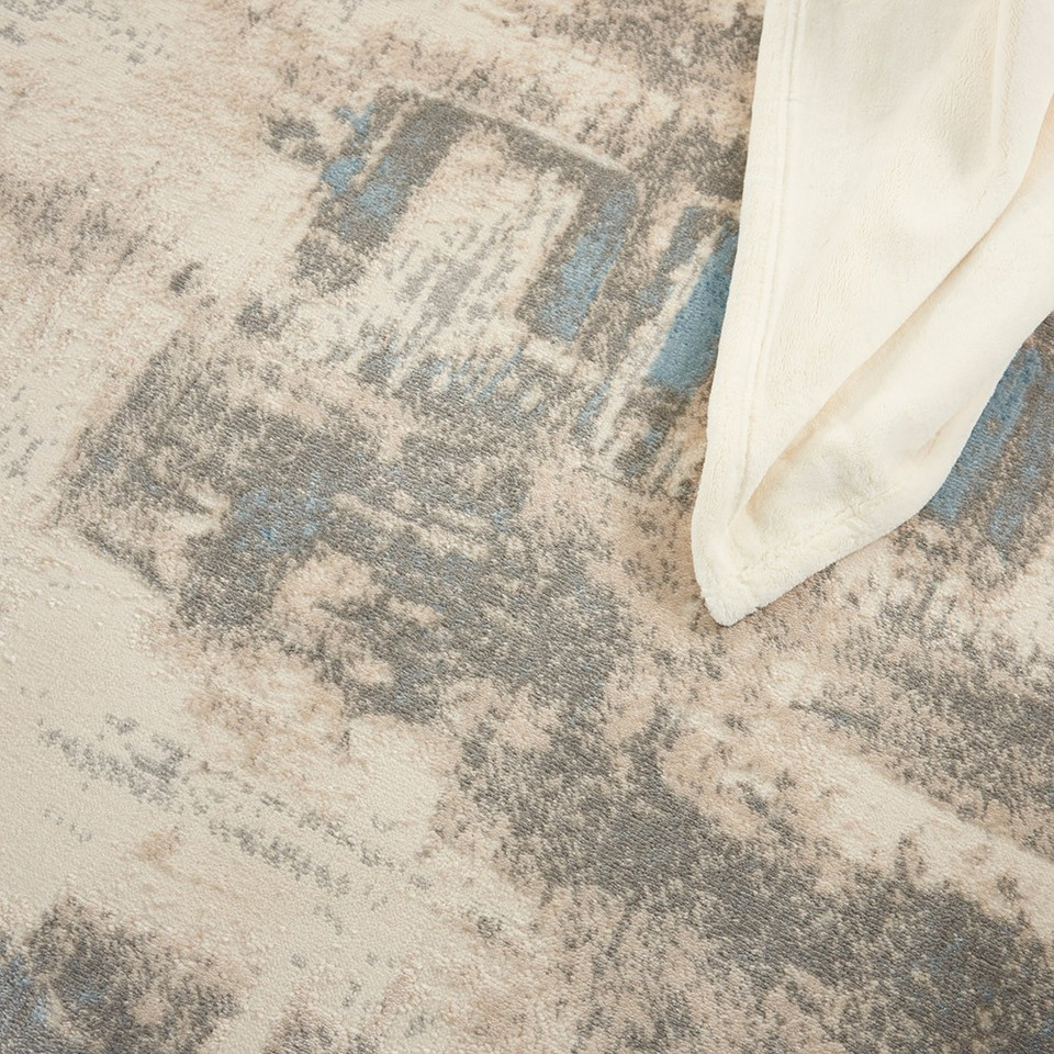 Solace SLA07 Ivory Grey Blue Rug