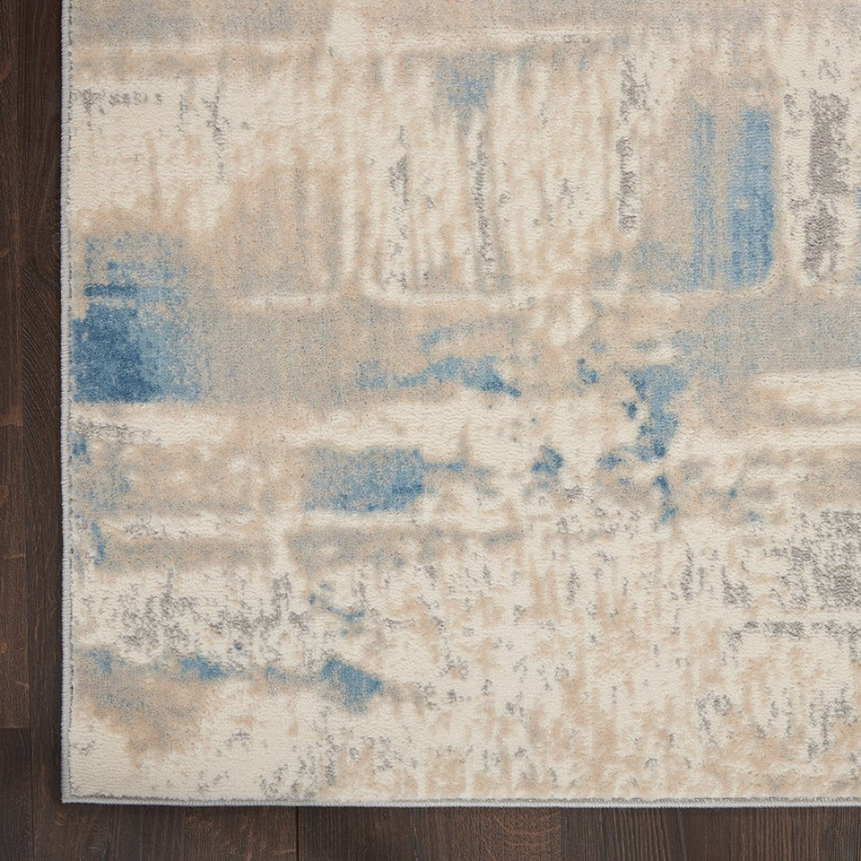 Solace SLA08 Ivory Grey Blue Rug