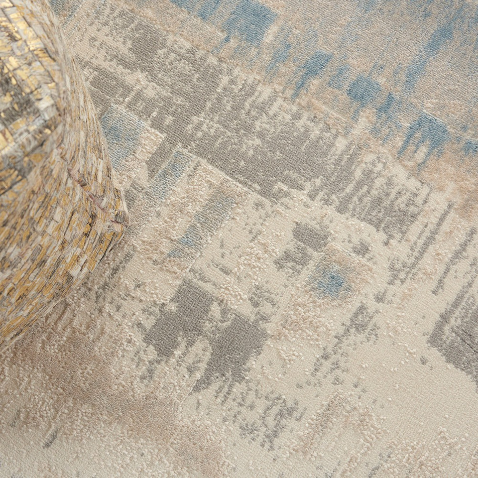 Solace SLA08 Ivory Grey Blue Rug