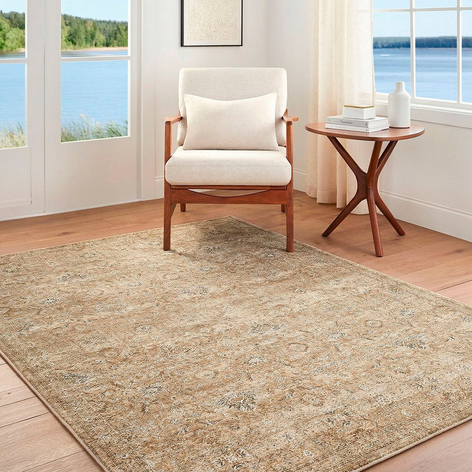 Penny 03 Vintage Traditional Brown Rug by Becki Owens x Livabliss