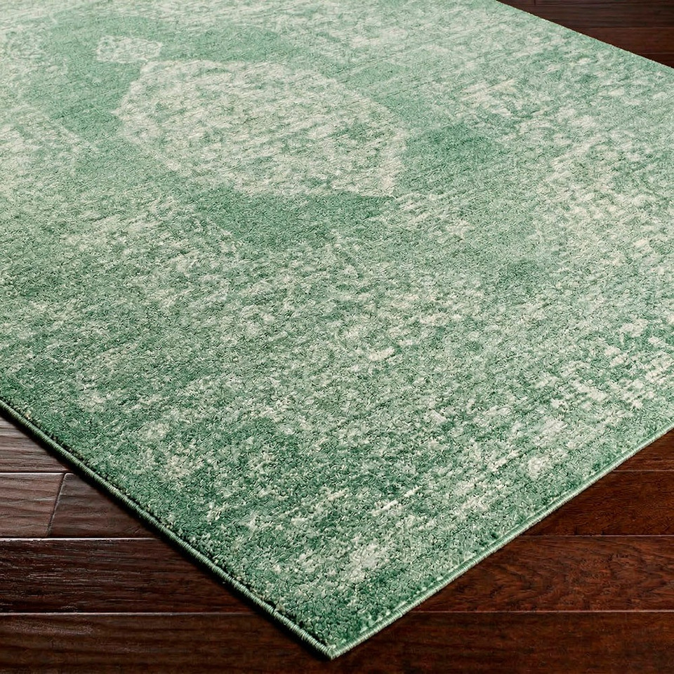 Cyrus Vintage Traditional Green Rug