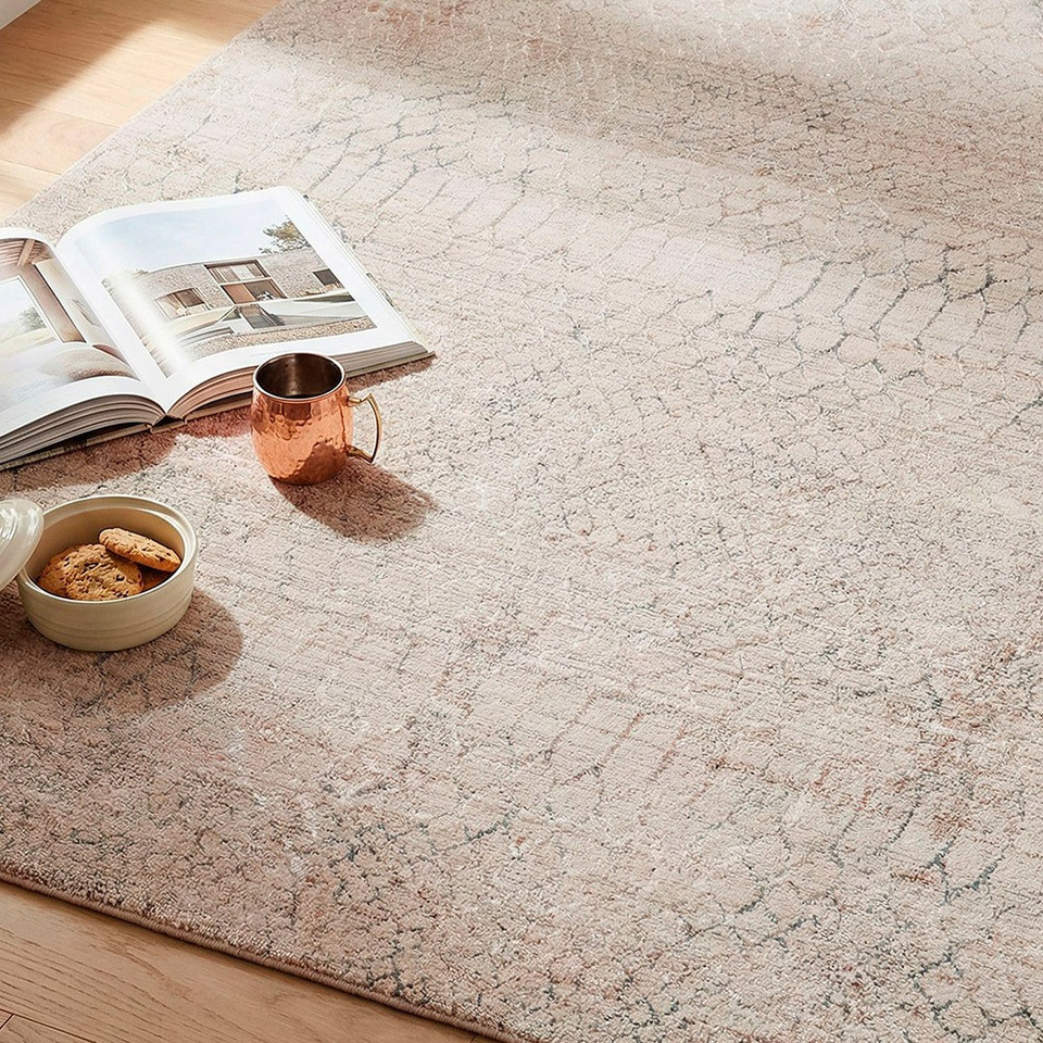Nathan Modern Graphic Beige Grey Rug