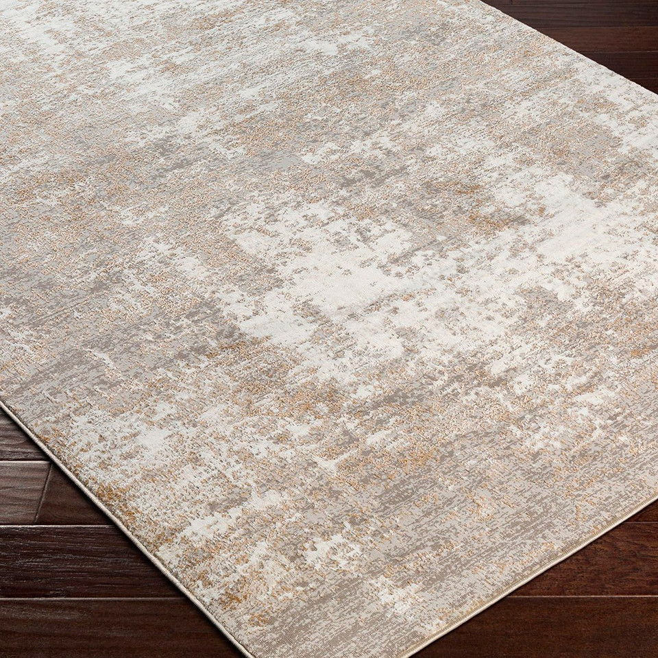Allegro Abstract Modern Marble Grey Beige Rug