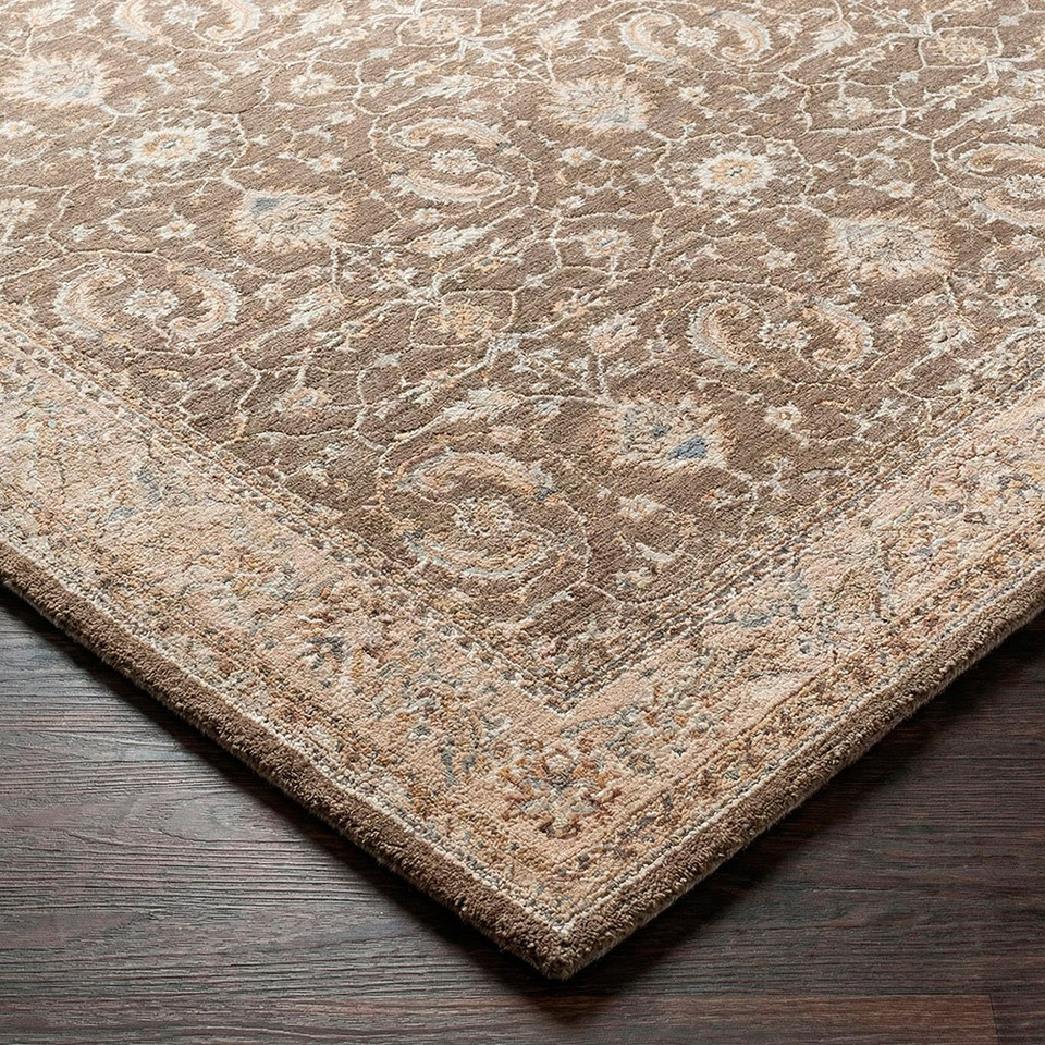 Arda Vintage Traditional Ivory Rug