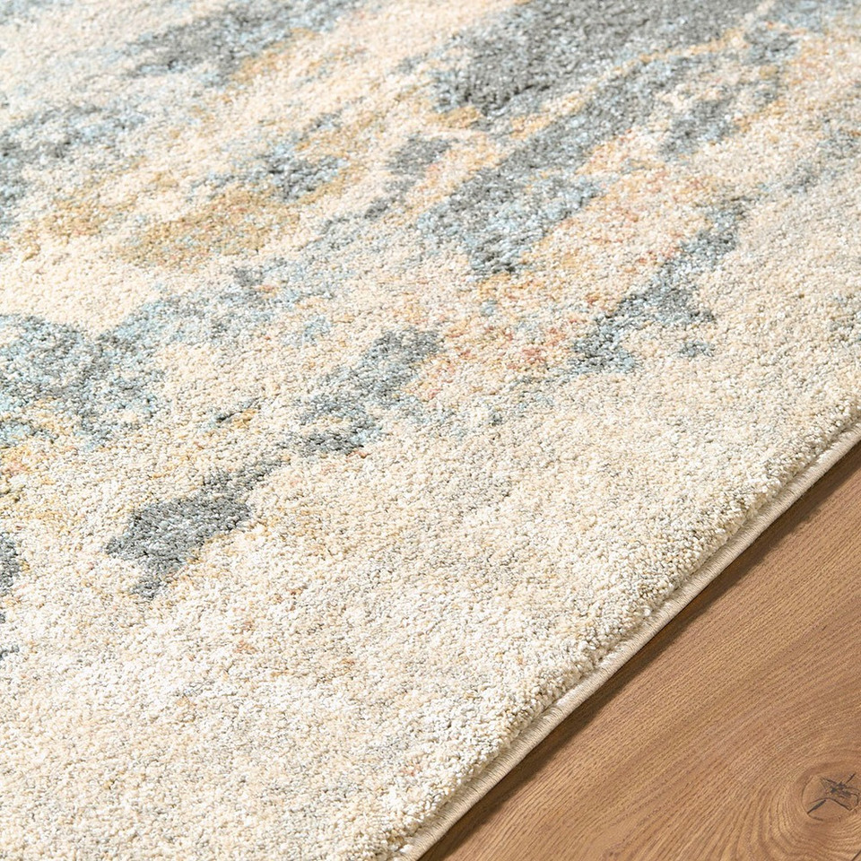Avellino Abstract Modern Marble Grey Beige Rug