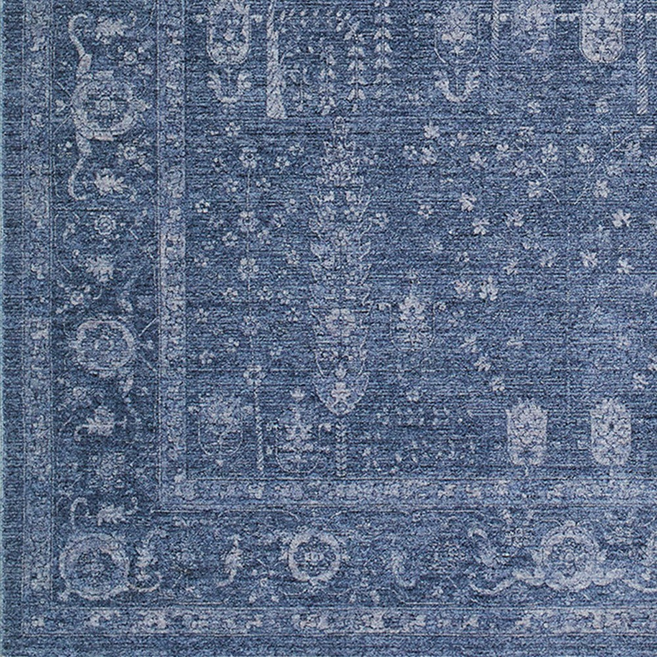 Cyrus Vintage Traditional Blue Rug