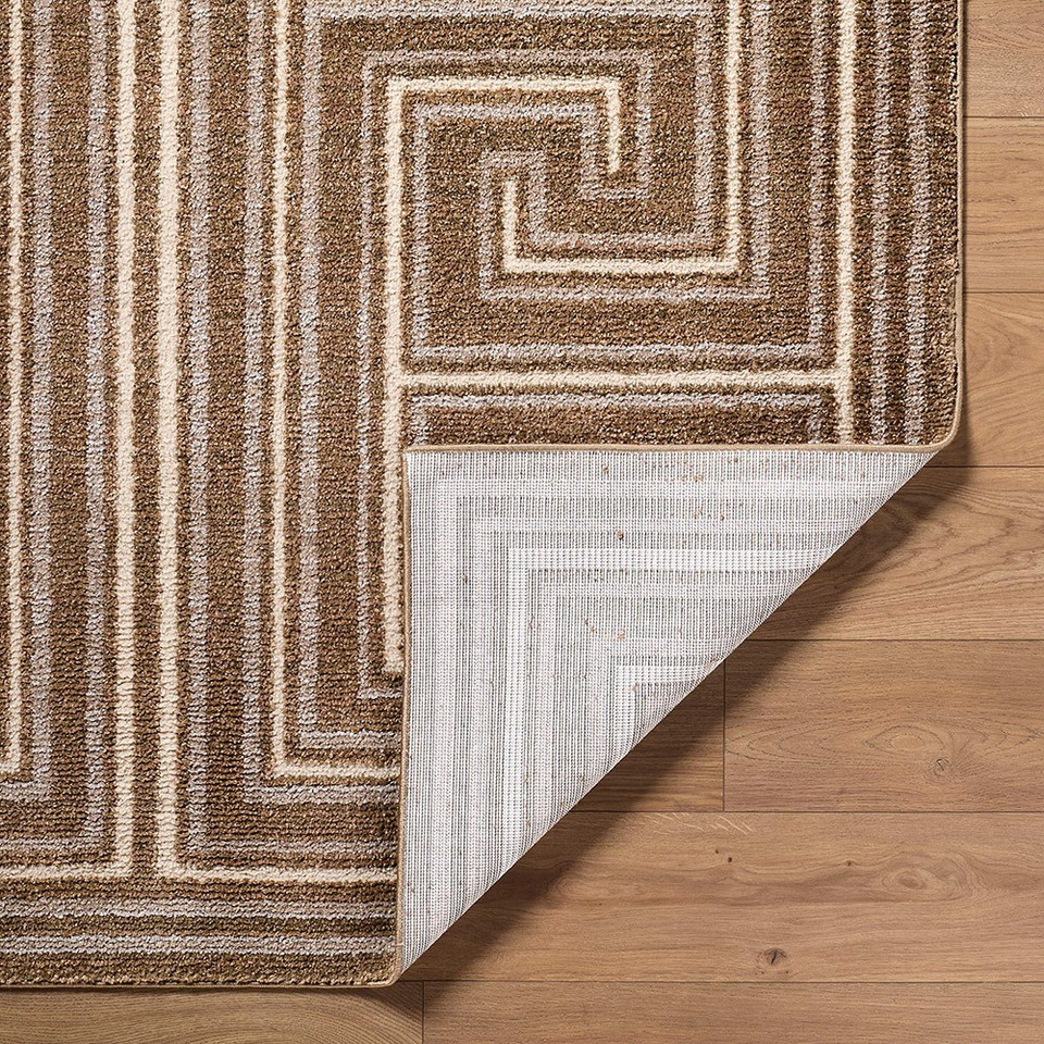 La Luna Global Graphic Brown Rug
