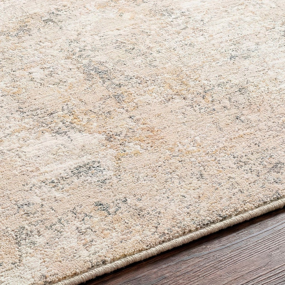 Nathan Abstract Modern Marble Beige Rug