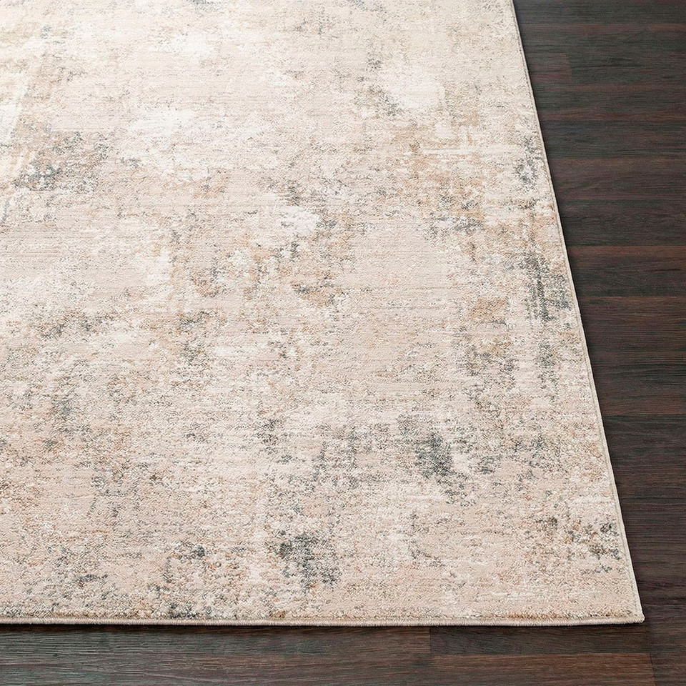 Nathan Abstract Modern Marble Beige Rug