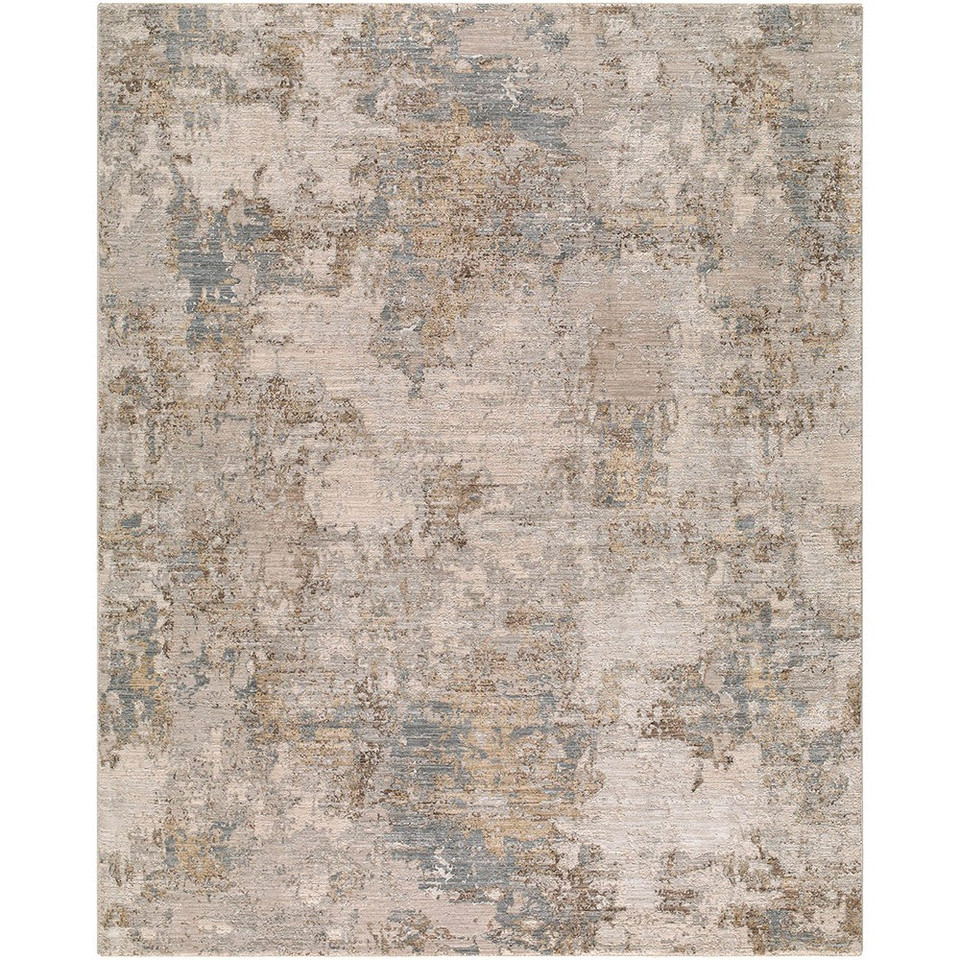 Arda Abstract Modern Marble Grey Rug