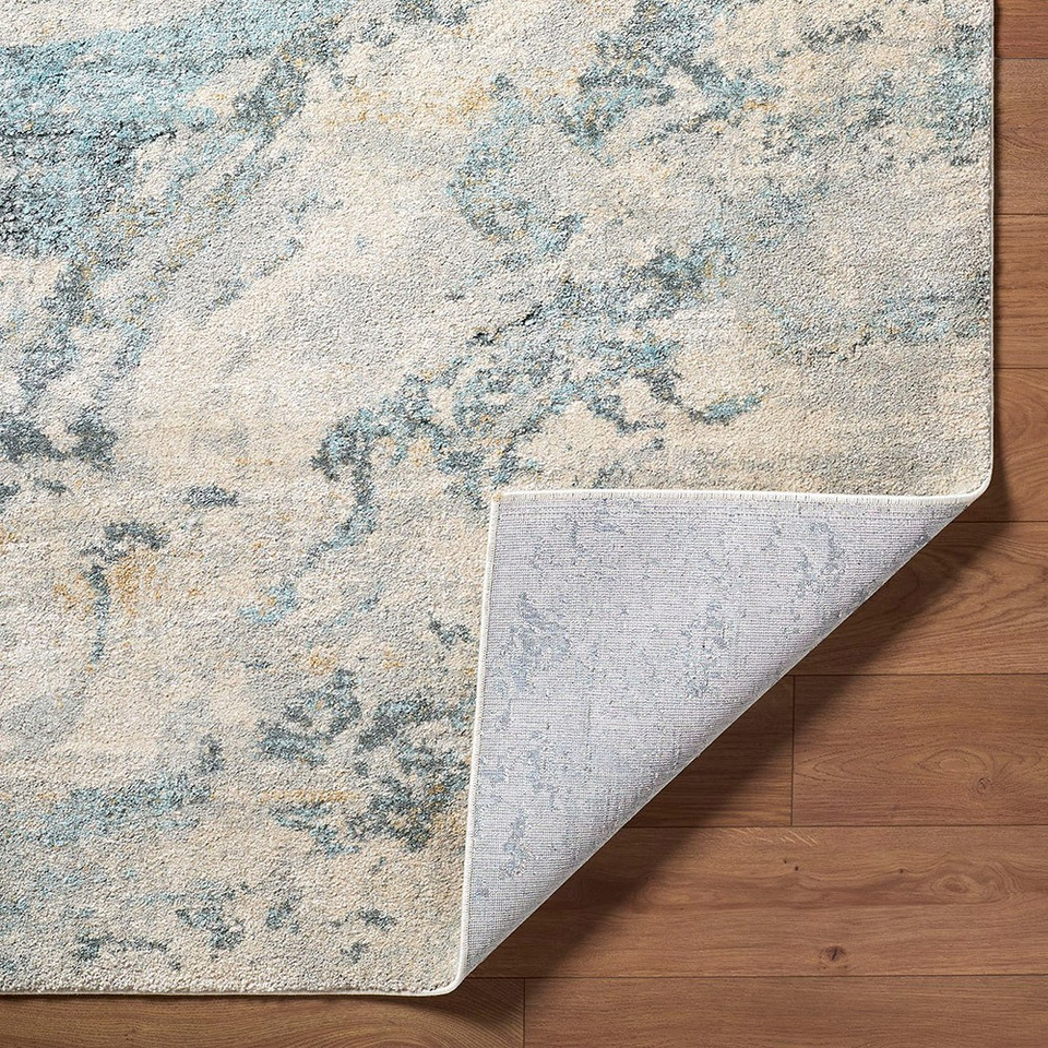 Avellino Abstract Swirl Marble Beige Rug