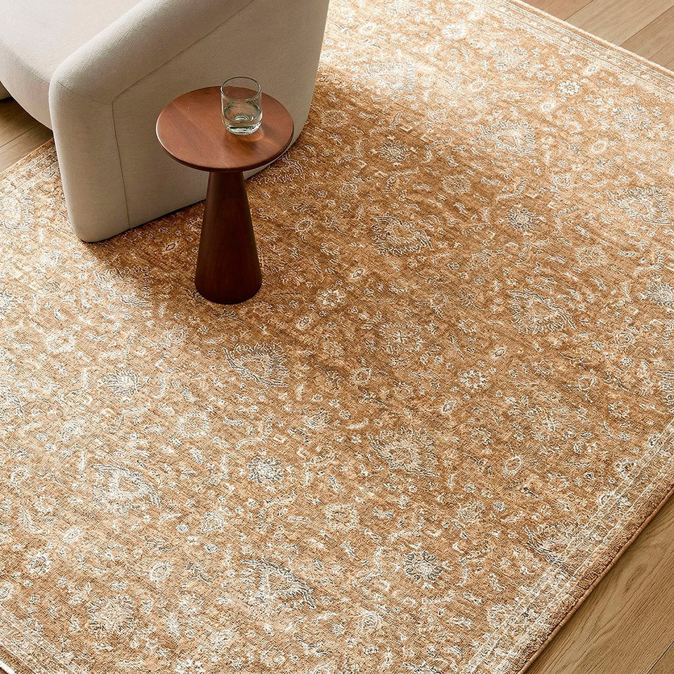 Penny 05 Vintage Traditional Brown Rug by Becki Owens x Livabliss