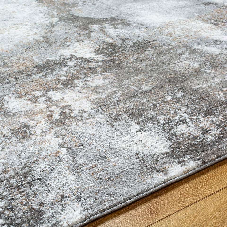 Allegro Abstract Modern Marble Grey Rug