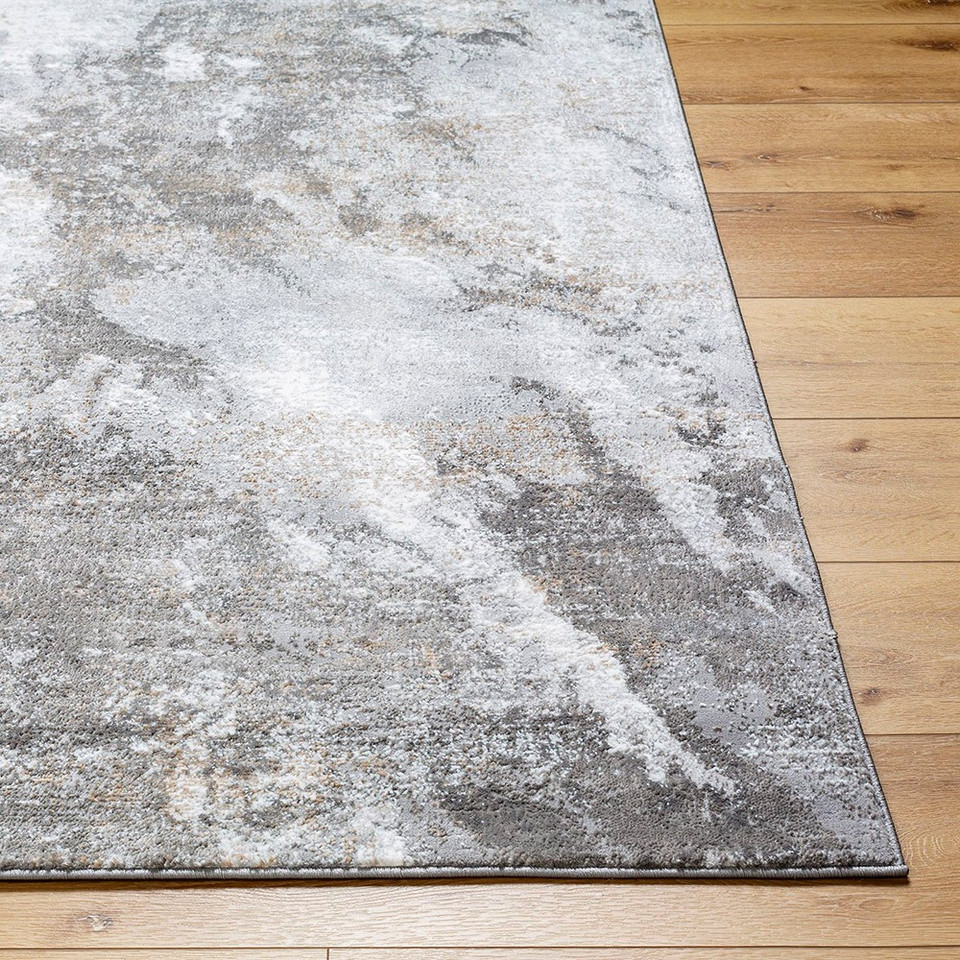 Allegro Abstract Modern Marble Grey Rug