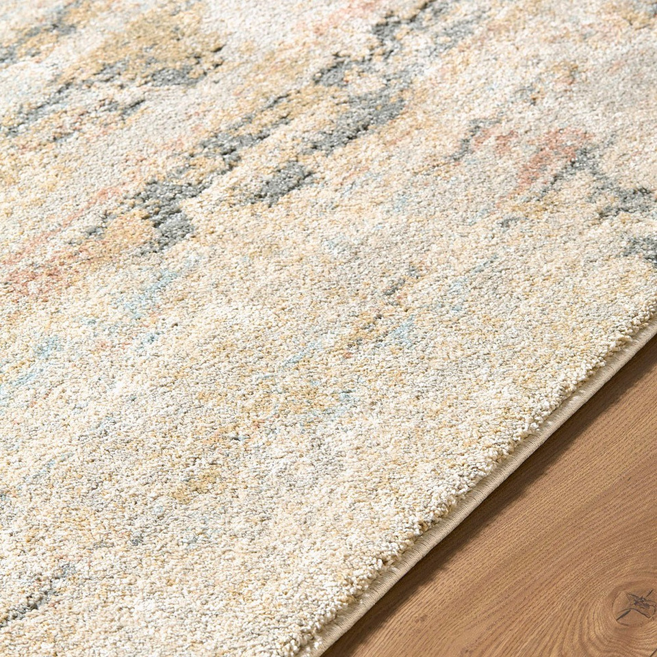 Avellino Abstract Linear Marble Beige Rug