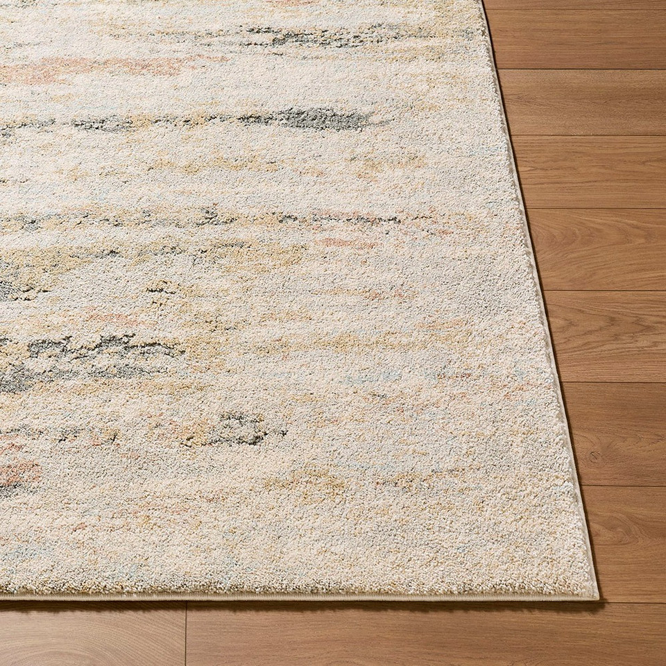 Avellino Abstract Linear Marble Beige Rug
