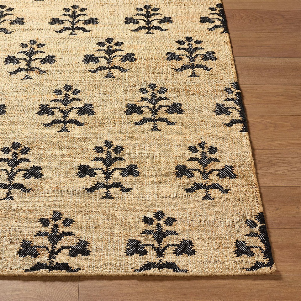 Fiorina Global Jute Beige Charcoal Rug
