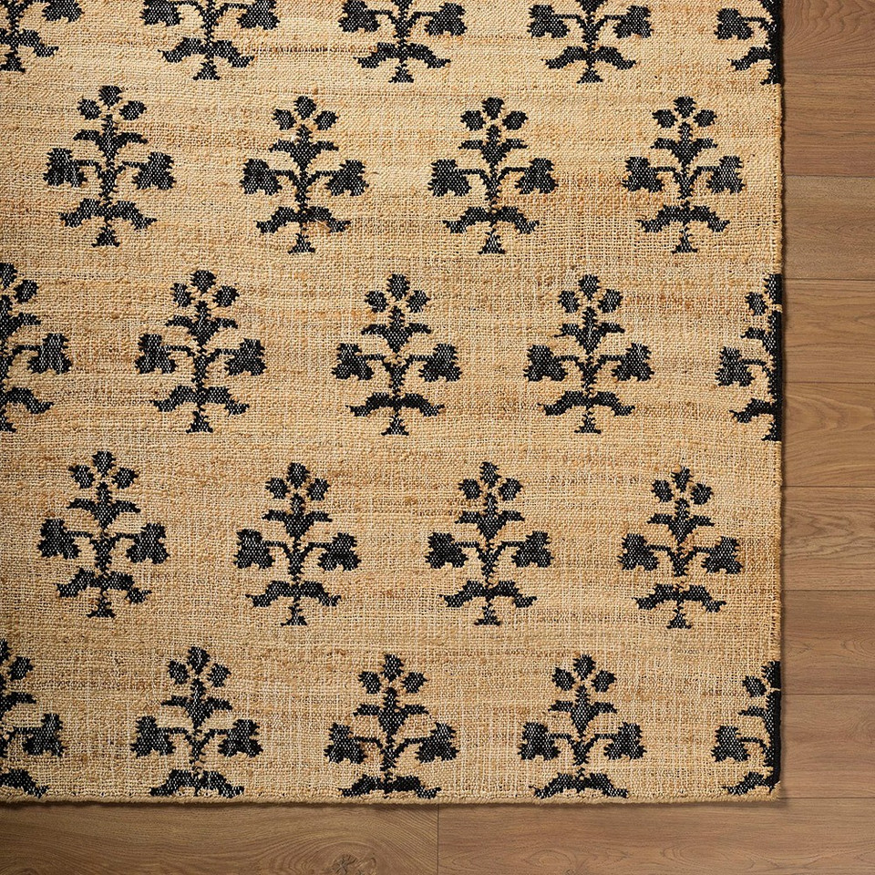 Fiorina Global Jute Beige Charcoal Rug