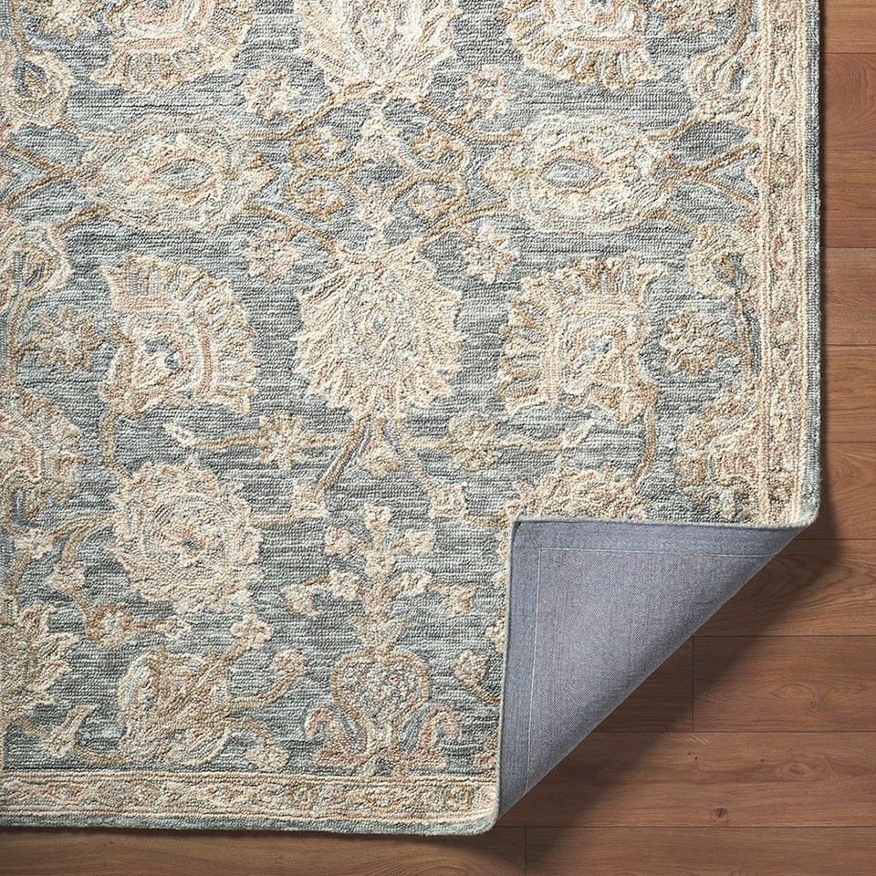 Arnold Traditional Wool Blue Rug