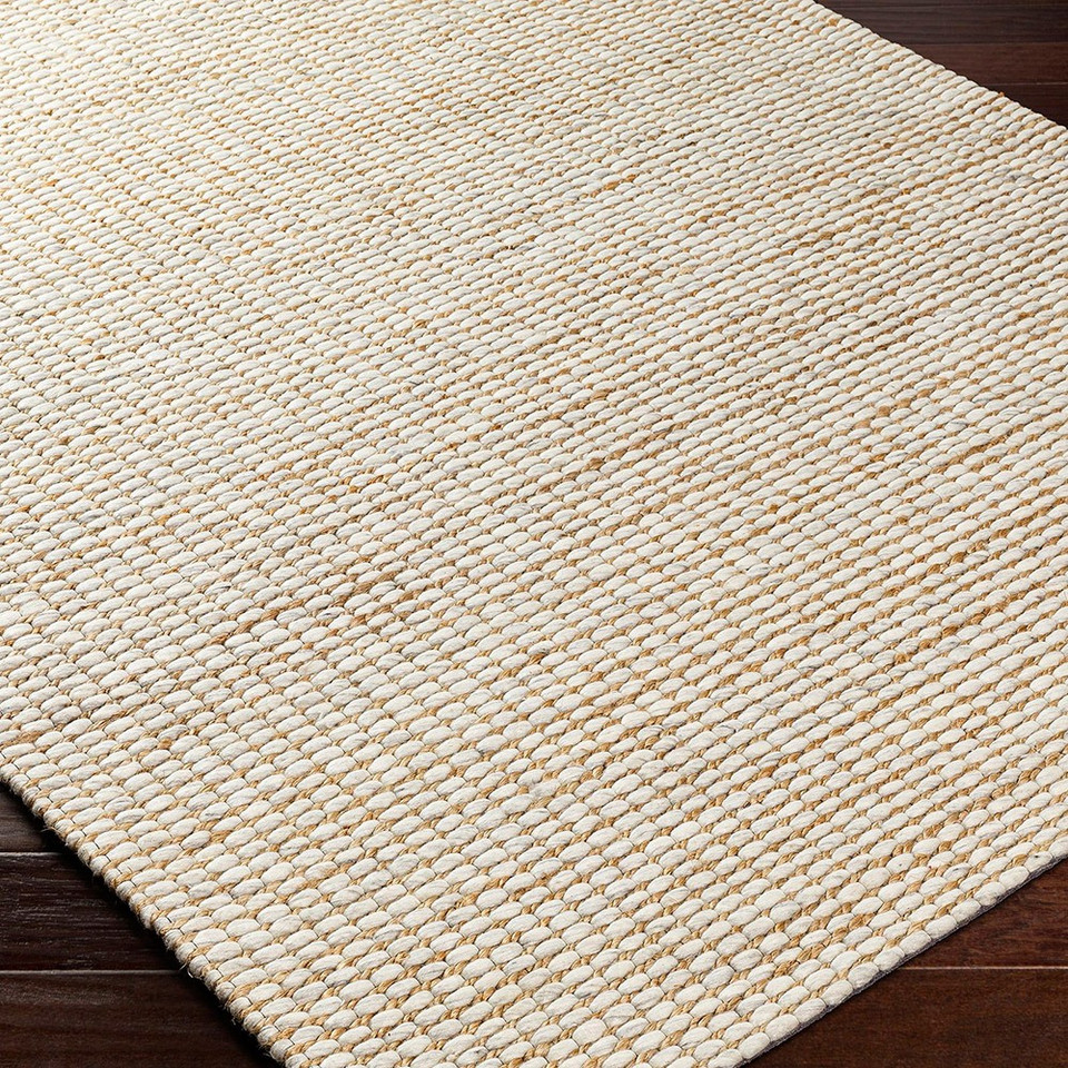 Priya Modern Jute Wool Beige Rug