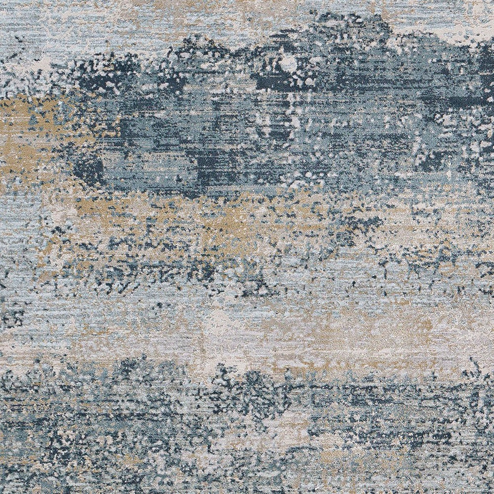 Brunswick Abstract Modern Blue Beige Rug