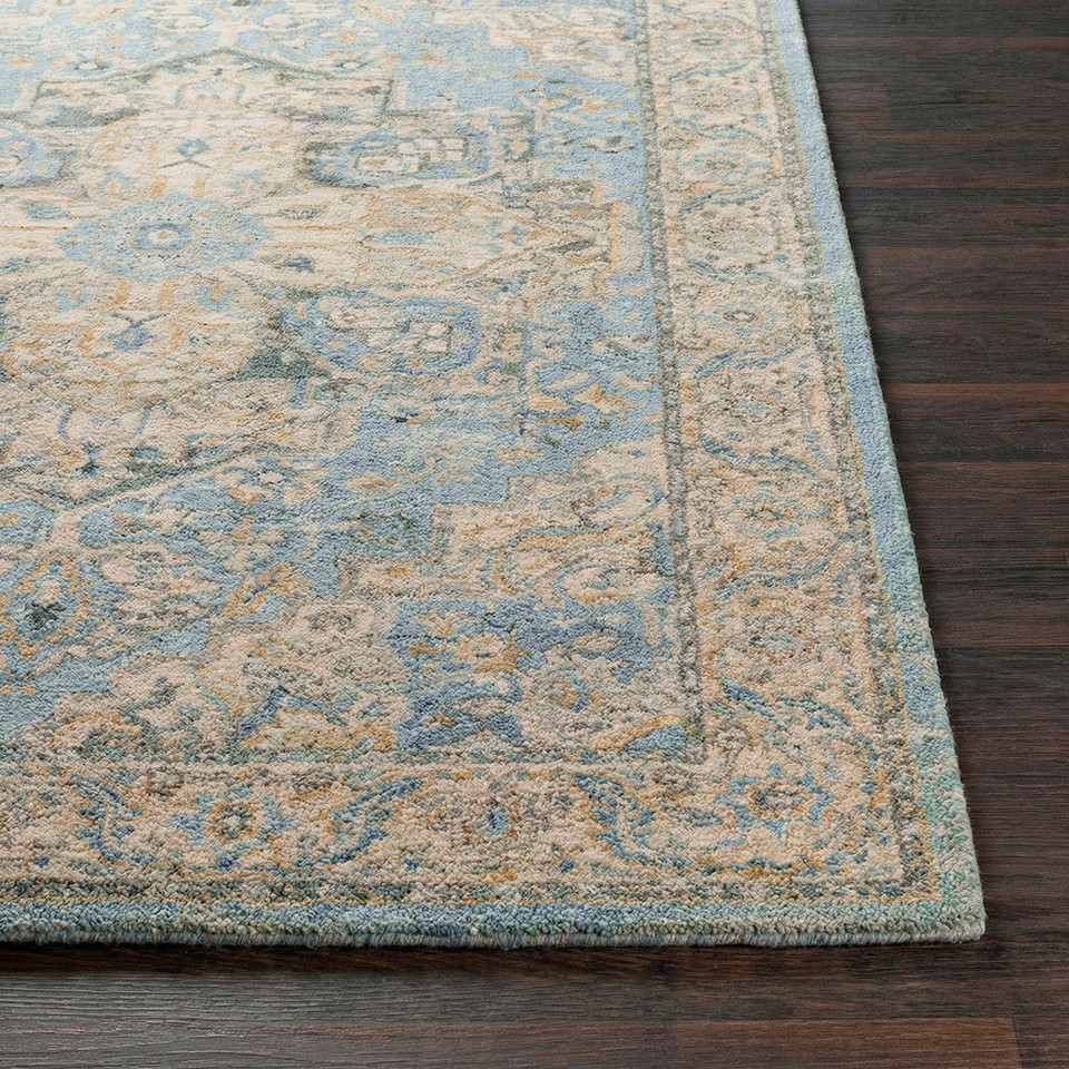 Avellino Vintage Traditional Boho Denim Rug