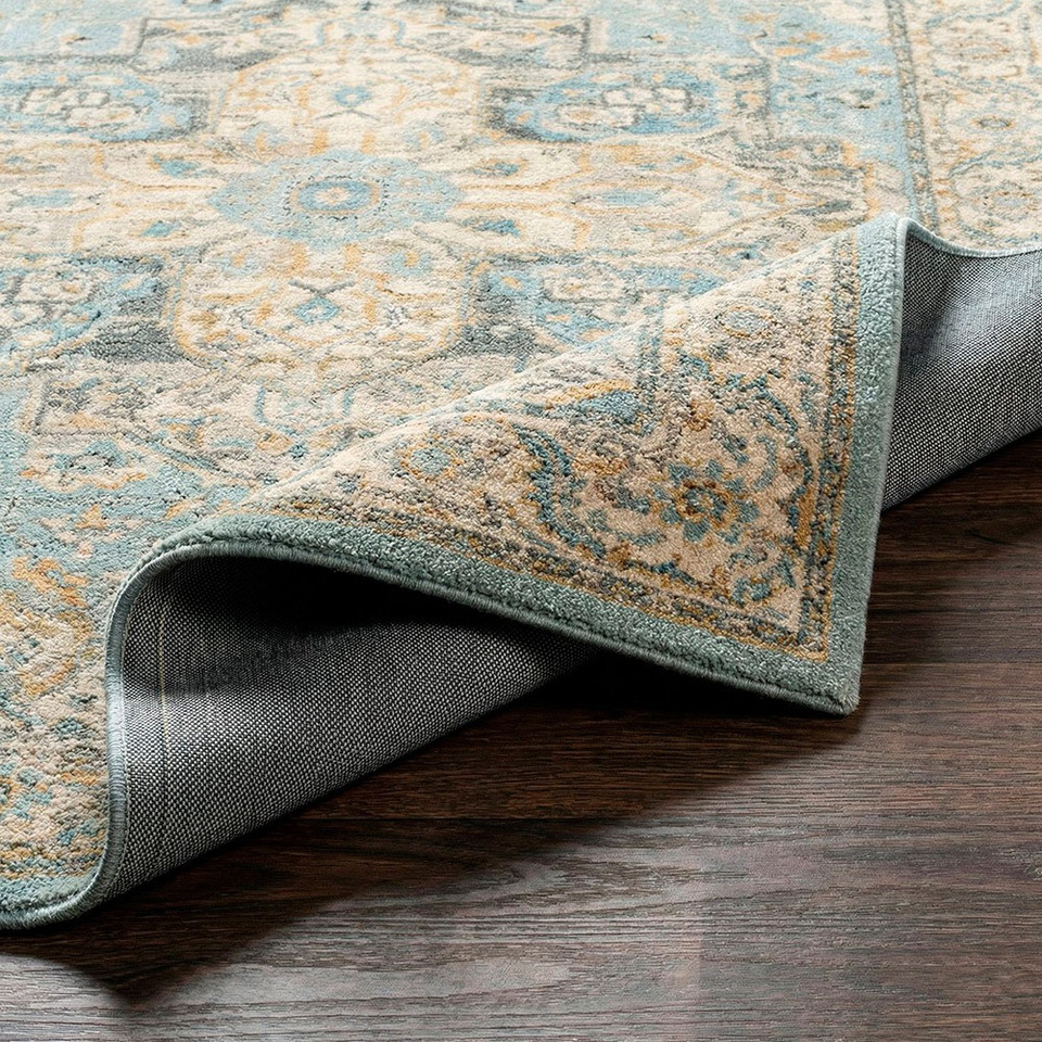 Avellino Vintage Traditional Boho Denim Rug