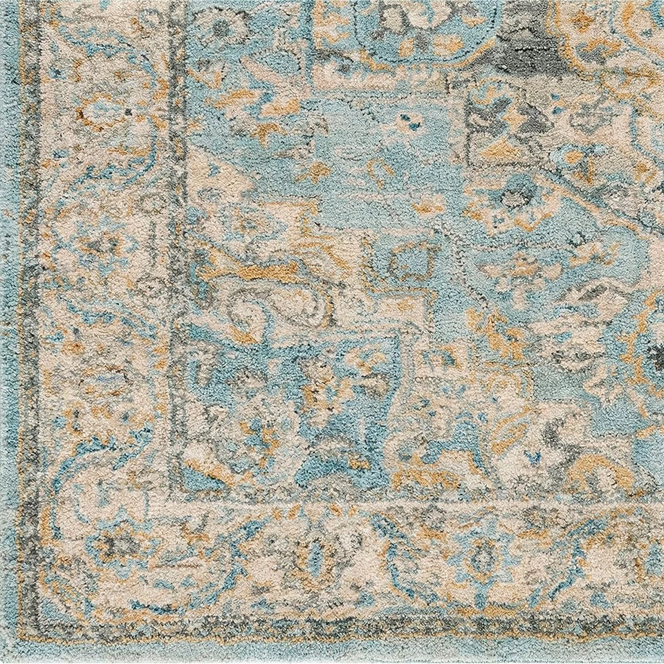 Avellino Vintage Traditional Boho Denim Rug