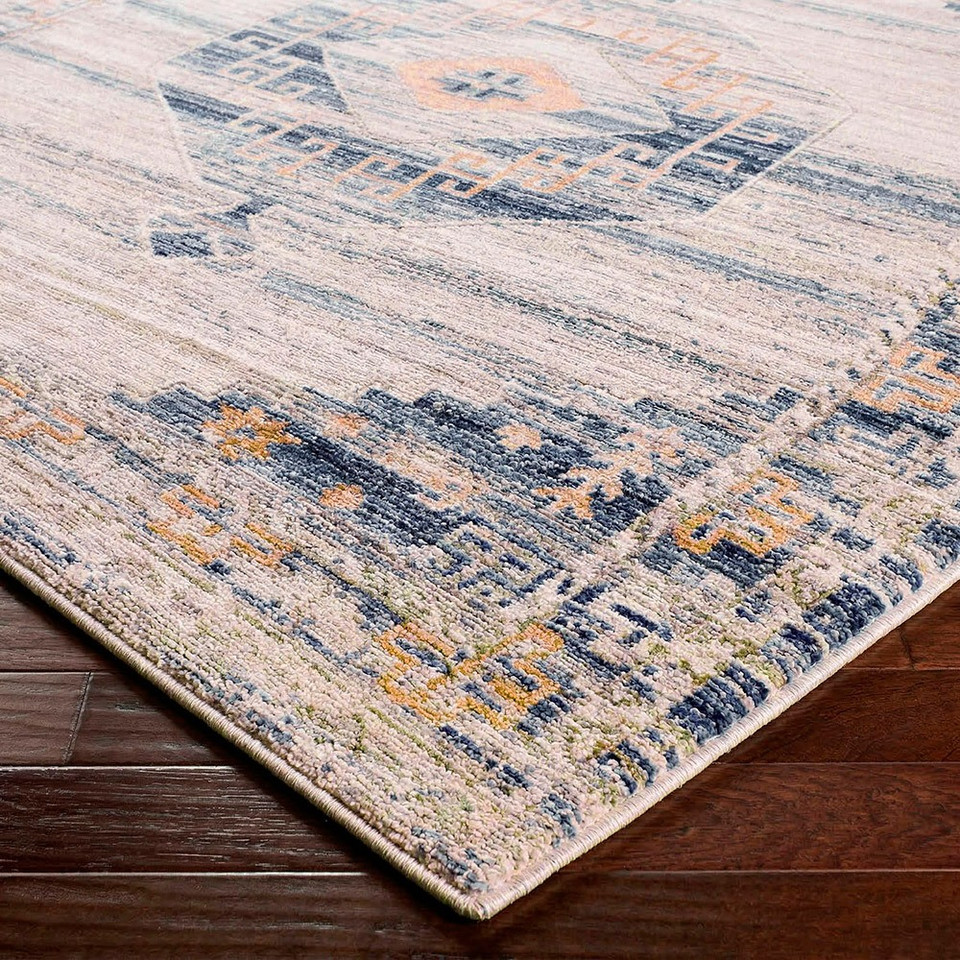 Fifth Avenue Vintage Traditional Dusty Sage Grey Rug