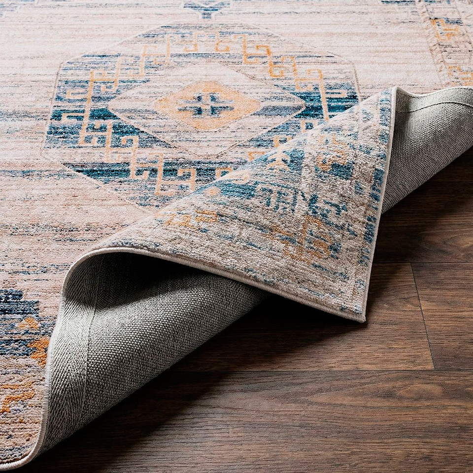 Fifth Avenue Vintage Traditional Dusty Sage Grey Rug
