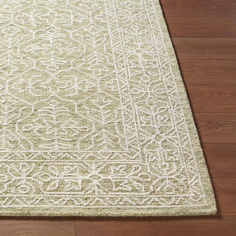 Sicily Vintage Wool Green Rug
