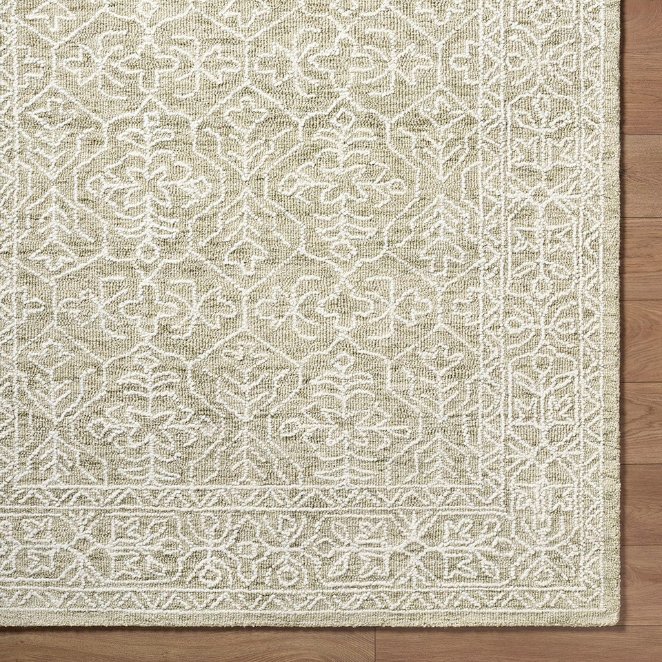Sicily Vintage Wool Green Rug