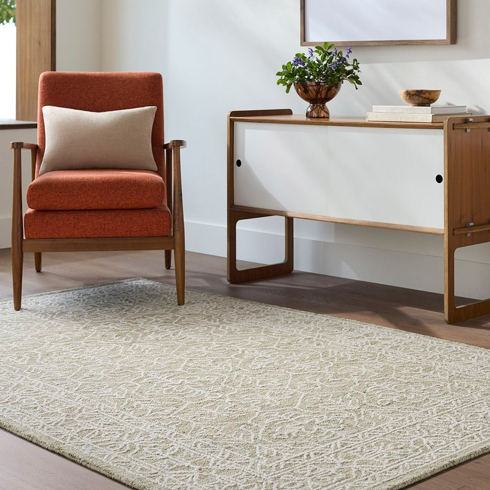 Sicily Vintage Wool Green Rug