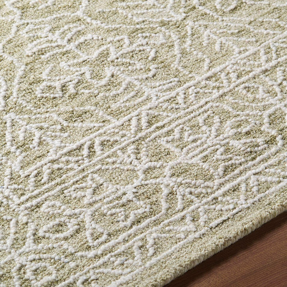 Sicily Vintage Wool Green Rug