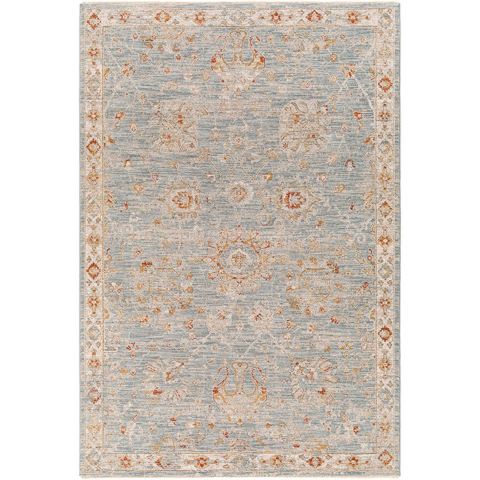 Avant Garde Vintage Traditional Blue Rug