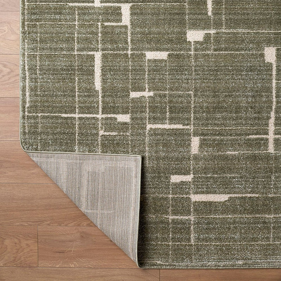 Alba Modern Graphic Beige Rug