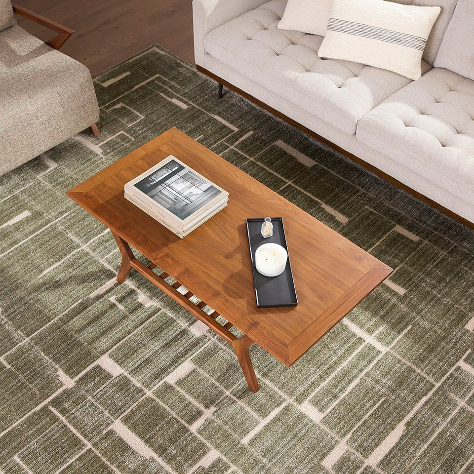 Alba Modern Graphic Beige Rug