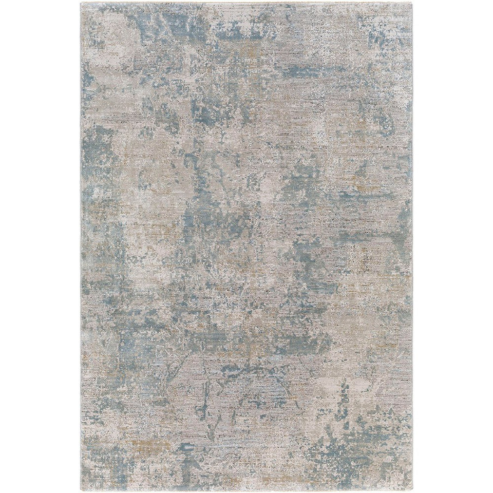 Brunswick Abstract Modern Blue Grey Rug