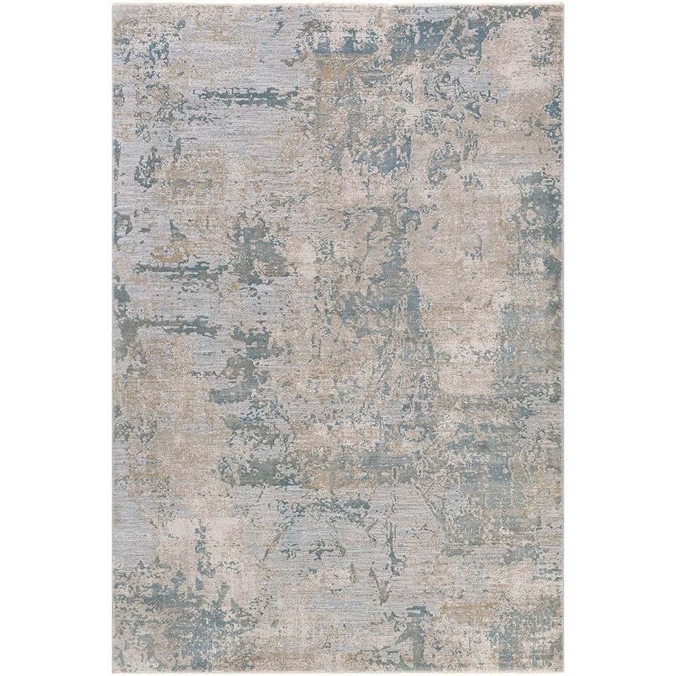 Brunswick Abstract Modern Blue Grey Rug