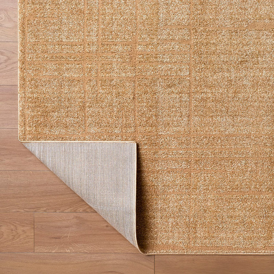 Alba Modern Graphic Tan Rug